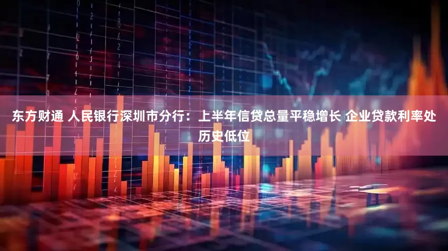 东方财通 人民银行深圳市分行：上半年信贷总量平稳增长 企业贷款利率处历史低位