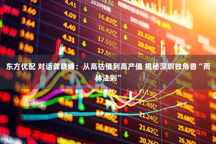东方优配 对话龚晓峰：从高估值到高产值 揭秘深圳独角兽“雨林法则”